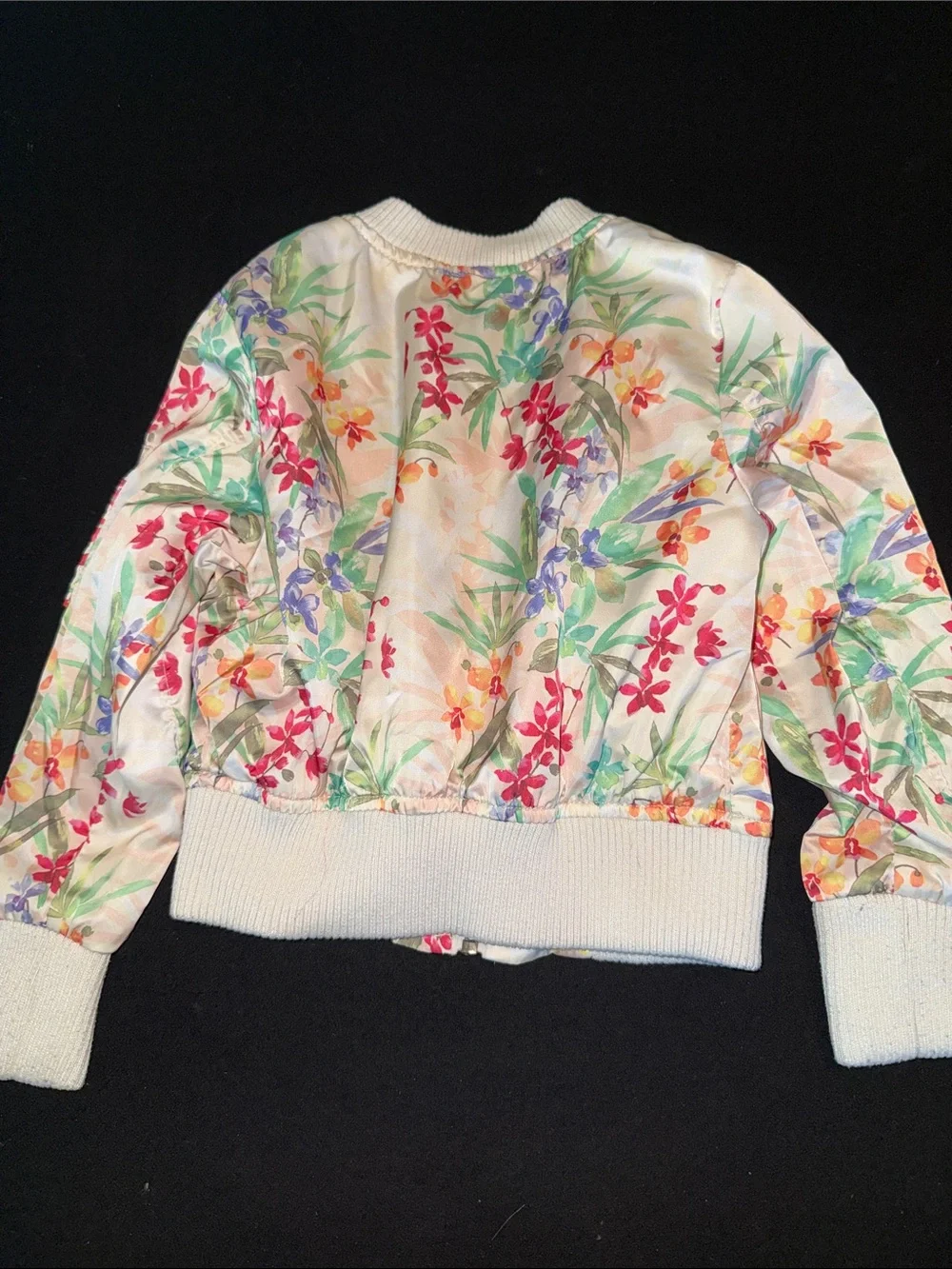 Urban Republic Cream Floral Bomber Jacket